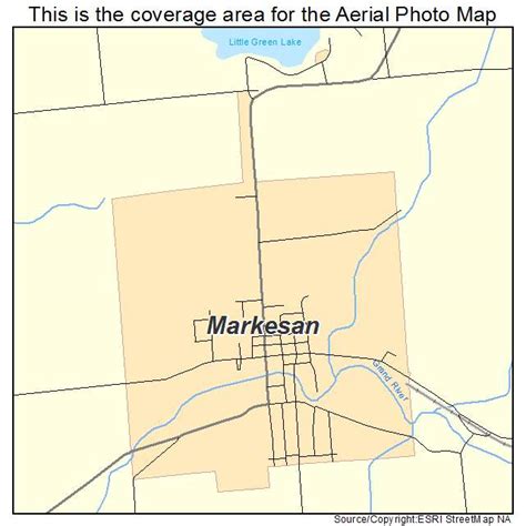 Aerial Photography Map of Markesan, WI Wisconsin