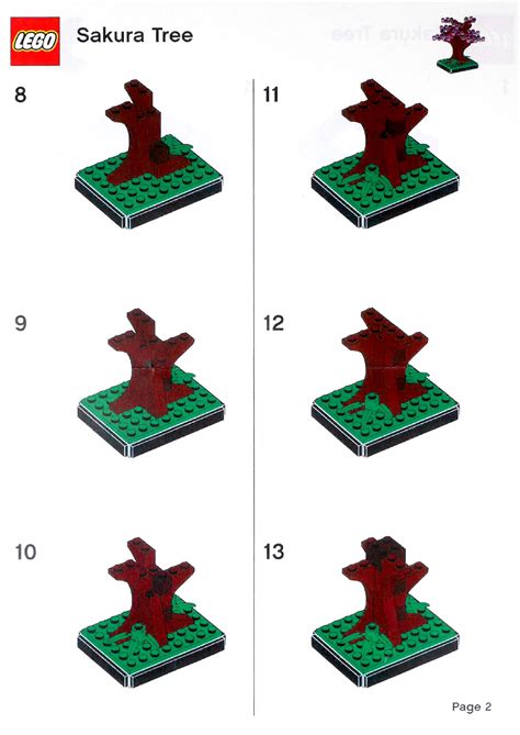 Brickfinder - LEGO Sakura Tree Instructions!