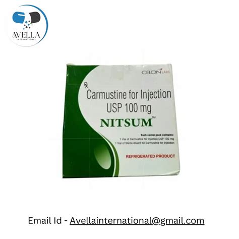 Carmustine Injection - Nitsum Latest Price, Manufacturers & Suppliers