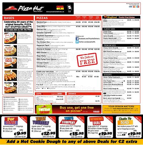 Pizza Hut Delivery Menu, Menu for Pizza Hut Delivery, Greystones, Wicklow - Zomato Ireland