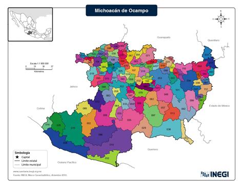 Mapa De Michoacan Y Municipios | Images and Photos finder