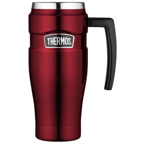 Thermos Vacuum Insulated Travel Mug 470mL Red | Officeworks