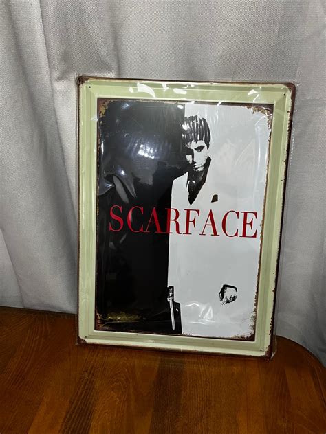 Scarface Tony Montana metal poster on Carousell