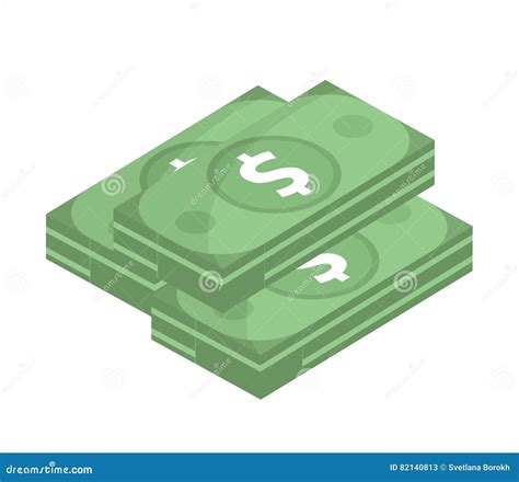 Dollar Icon, Flat Design. Money Dollars Isolated on White Background ...