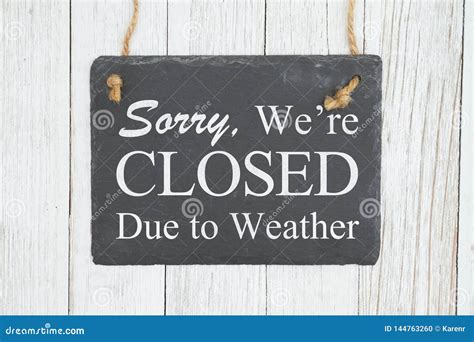 Closed due to weather - geopoliz