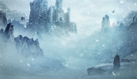 Sfondi : Fantasy art, inverno, ghiaccio, castello, nebbia, artico ...