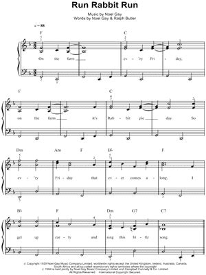 "Run, Rabbit, Run" Sheet Music - 3 Arrangements Available Instantly ...