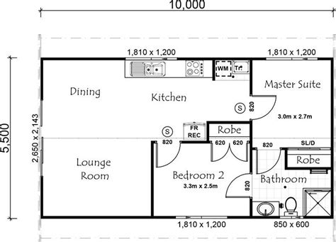 2 Bedroom Guest House Floor Plans - A Guide For Homeowners - House Plans