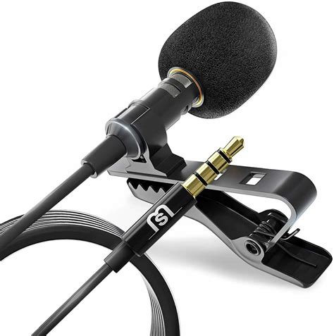 Lavalier Clip-on Lapel Omnidirectional Condenser Microphone For ...