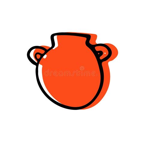 Vector Doodle Ancient Greek Vases or Pottery on White Background Stock Vector - Illustration of ...