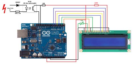 AC 220V Frequency counter using arduino