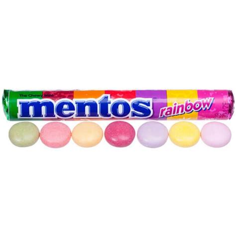 Mentos Rainbow Chewy Mints Candy Rolls: 15-Piece Box – Candy Warehouse