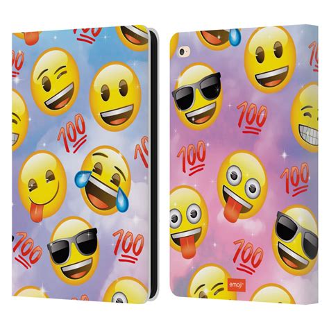 OFFICIAL EMOJI SMILEYS LEATHER BOOK WALLET CASE COVER FOR APPLE iPAD | eBay