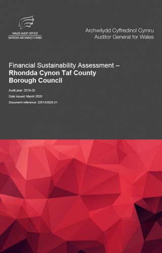 Rhondda Cynon Taf County Borough Council – Financial Sustainability Assessment | Audit Wales