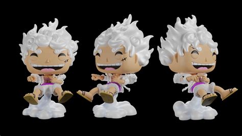 ArtStation - One Piece Monkey D luffy Gear 5 v.2 funko POP fanart ...