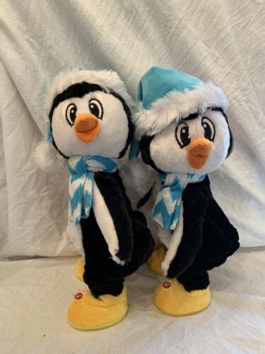 2 GEMMY PLUSH Animated Singing TWERKING PENGUIN - CHRISTMAS DANCING ...