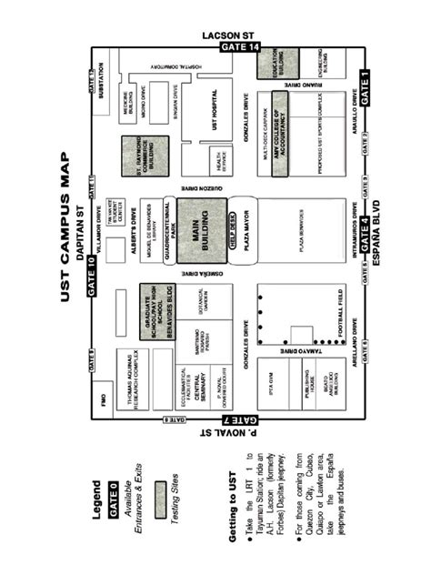 UST Campus Map PDF