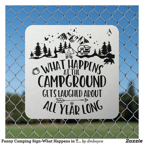 Camping Yard Signs - Outdoor Signs & Flags | Zazzle | Funny camping signs, Camping signs ...