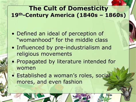 PPT - The Cult of Domesticity PowerPoint Presentation, free download ...