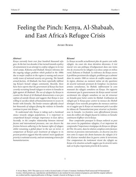 Kenya, Al-Shabaab, and East Africa's Refugee Crisis - DocsLib