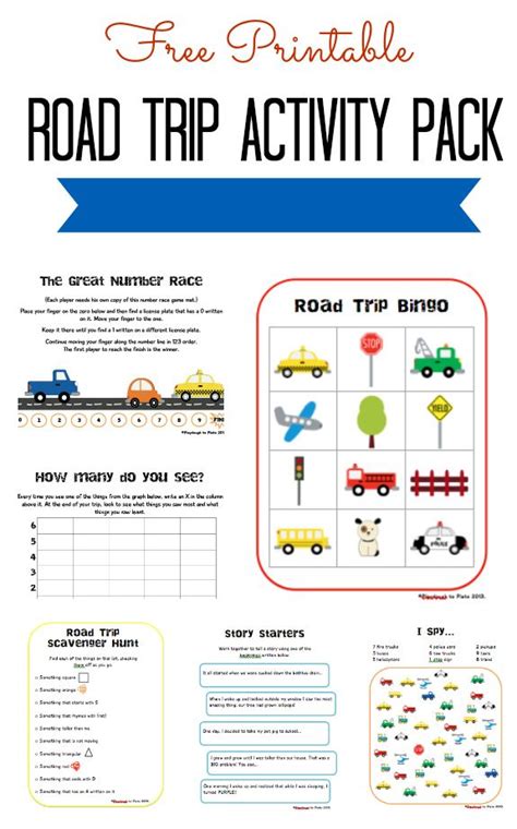 Free Road Trip Activity Pack | Road trip activities, Travel fun, Travel ...