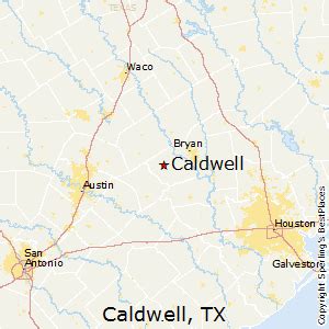 Map Of Caldwell Texas - Windy Kakalina