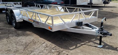 Utility Trailer - 2021 Ridgeline 6'6”x20’ Tandem Axle Aluminum Utility Trailers Bi- | TrailersUSA