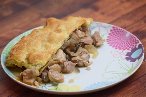 Easy Chicken And Mushroom Pie With Puff Pastry - Sticky Mud & Belly Laughs