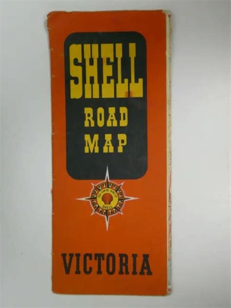 VINTAGE FOLDING SHELL Victoria Road Map $22.17 - PicClick