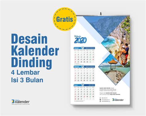 Desain Kalender Duduk 2020 Cdr