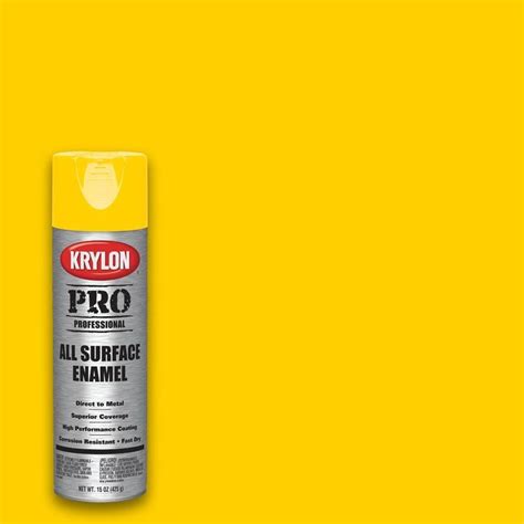 Krylon Professional Gloss Yellow Spray Paint (Actual Net Contents: 15 ...