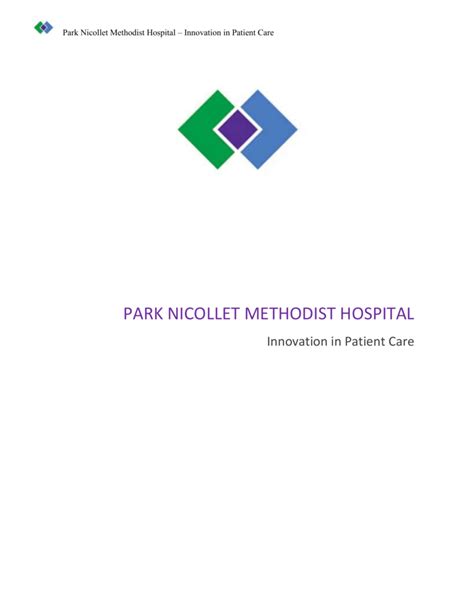 Park Nicollet Methodist Hospital – Innovation in Patient Care