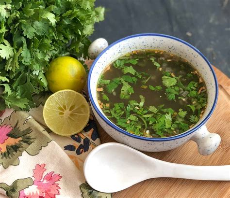 Lemon Coriander Soup Recipe by Archana's Kitchen