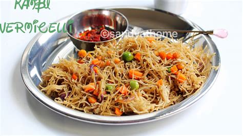 Kambu vermicelli upma recipe, Kambu semiya upma - Sandhya's recipes