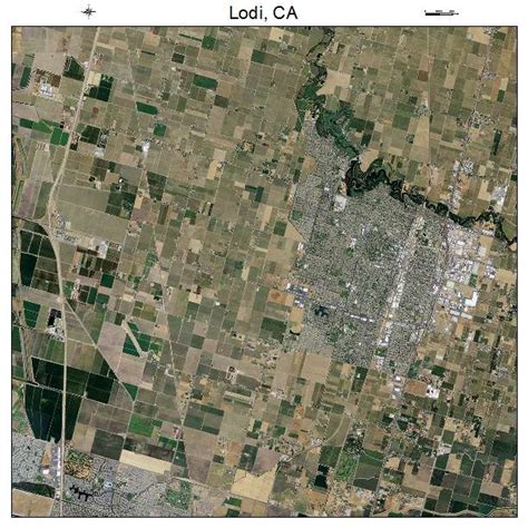 Aerial Photography Map of Lodi, CA California