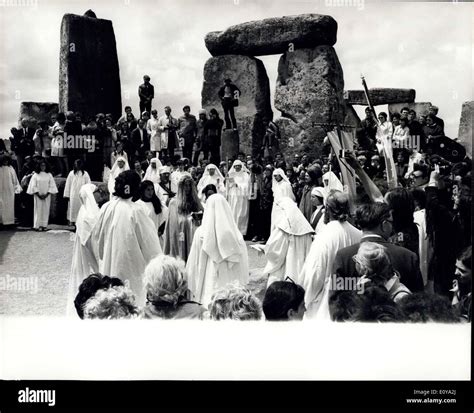 Jun. 21, 1969 - Druids hold traditional ceremony at Stonehenge ...