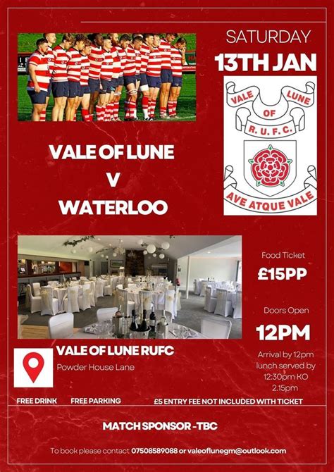 Vale Of Lune V Waterloo, Vale of Lune Rugby Union Club, Lancaster ...