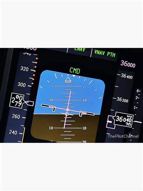 "Flight Instrument in the Cockpit of the Boeing 747" Sticker for Sale by ThePilotChannel | Redbubble