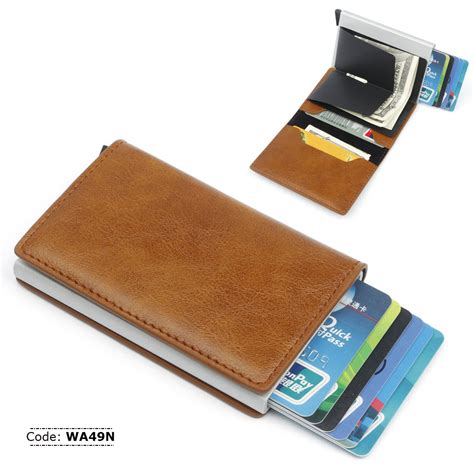 WA49N Slim Aluminum Credit Card Holder Wallet - RetailBD