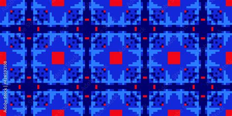 Pixel art 8 bit background Seamless Pattern. Vector illustration Stock ...