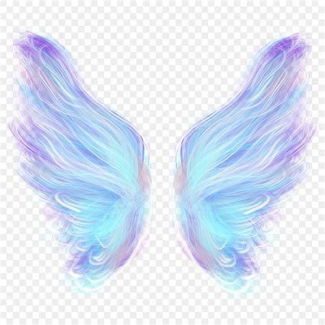 Glowing Cool Wings White Transparent, Wings Angel Wings Glowing Cool ...