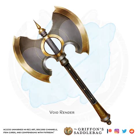 {The Griffon's Saddlebag} Void Render | Weapon (battleaxe) : r ...