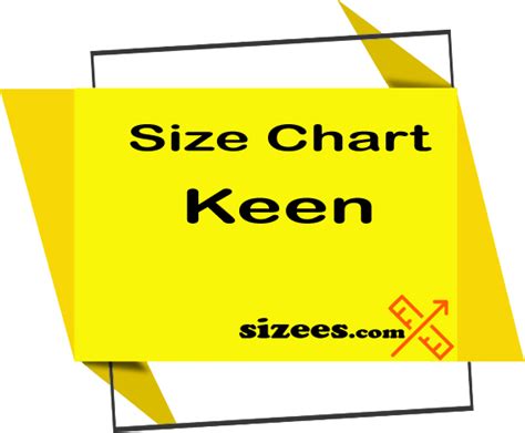 Keen size chart tops, bottoms, shoes - Sizees