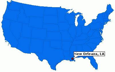 Map Depicting New Orleans, Louisiana