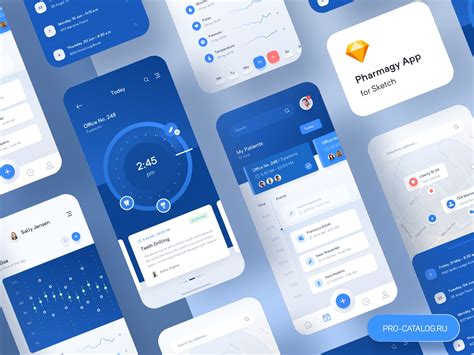 Pharmagy: Medical app design ui kit free | pro-catalog.ru