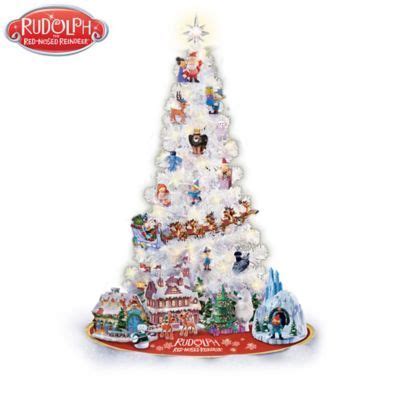 Rudolph Illuminated Christmas Tree Collection With Figurines | Christmas tree collection ...