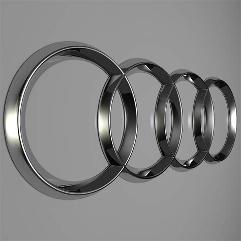 Audi Logo 3D Model - FlatPyramid