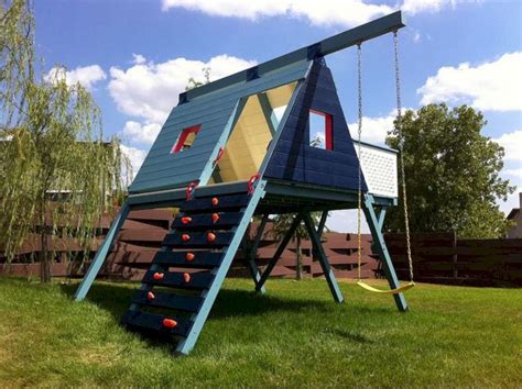 Fun backyard playground for kids ideas (38) | Backyard play, Playset outdoor, Backyard fun