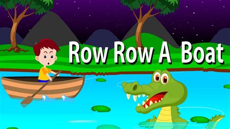 Row Row Row Your Boat Lyrical Rhyme | English Nursery Rhymes for Kids - YouTube