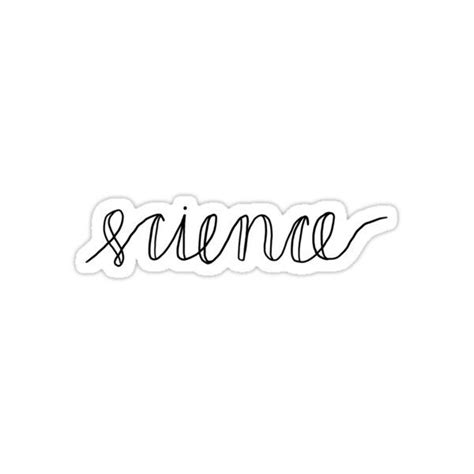 "Science Class Cursive Label" Sticker for Sale by breannehope | Class labels, Sticker labels ...